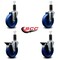 Service Caster 5'' Solid Poly Wheel Swivel 1-1/4'' Expanding Stem Caster Set 2 Brakes, 4PK SCC-EX20S514-SPUS-2-PLB-2-114 - alternate 3